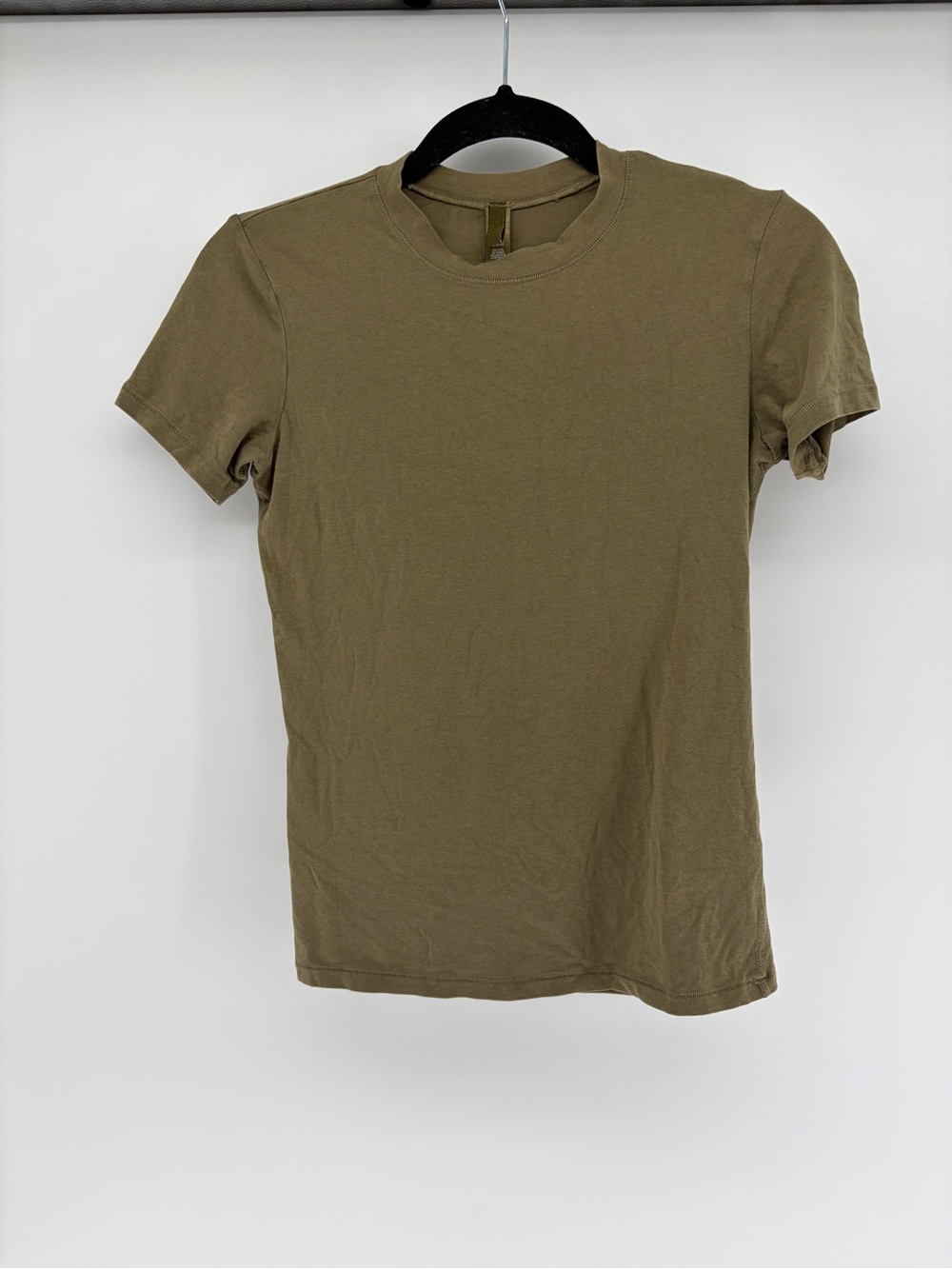 Skims Stretch T shirt M olive green